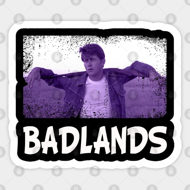 Kit and Holly's Run Embrace the Wild Side with Exclusive BADLANDS Movie-inspired Tees Sticker by Zombie Girlshop